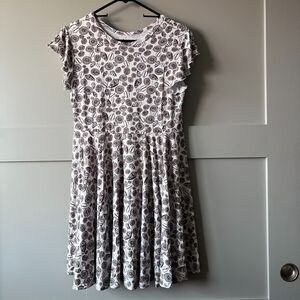 Paradise Now Hawaii‎ Shell Babydoll Dress Girls Youth Large Brown Beach Bamboo